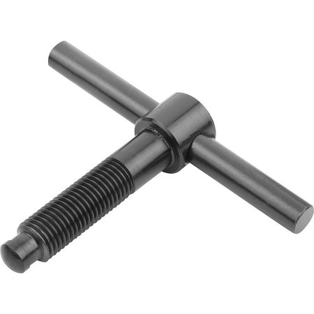 KIPP T-Thrust Screw Fixed T-Bar D1=M08 Steel K0756.108X60